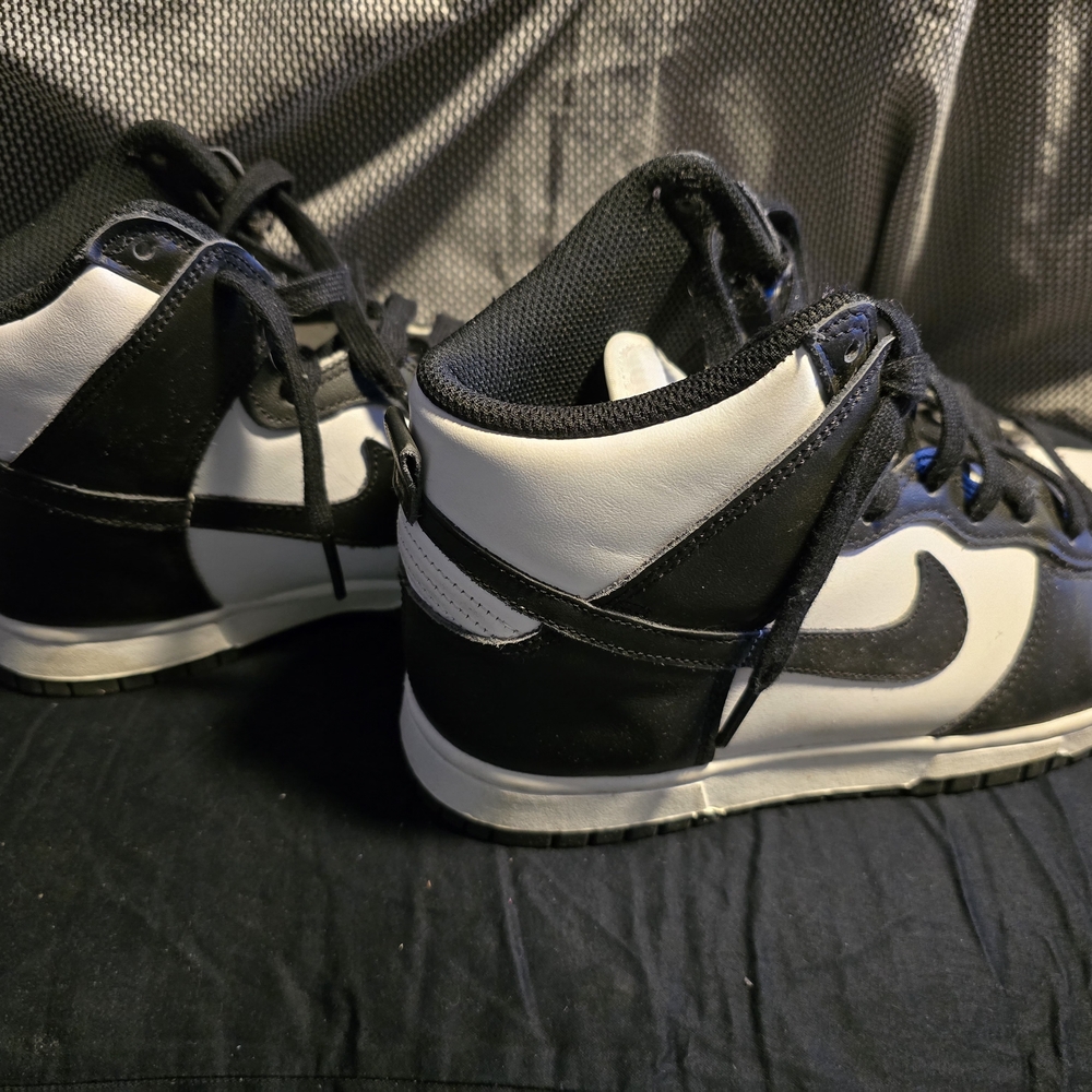Nike Black and White High-Top Sneakers
